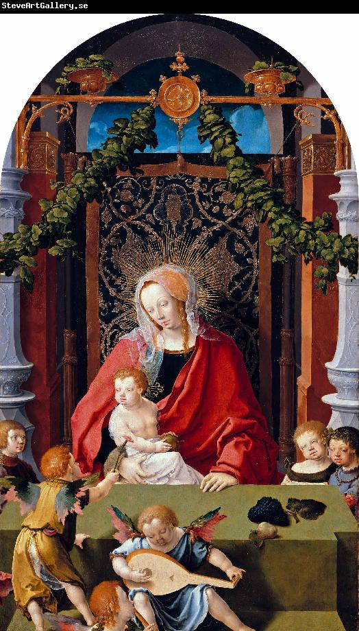 Lucas van Leyden Madonna and Child or Virgin and Child with Angels